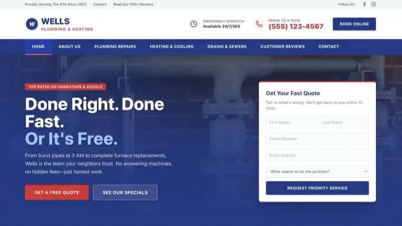 Fastlane website example